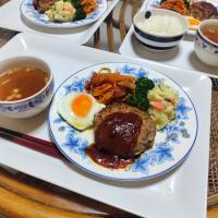 娘作、ハンバーグプレートです✨美味しかった〜🥰いつもありがとう✨💖